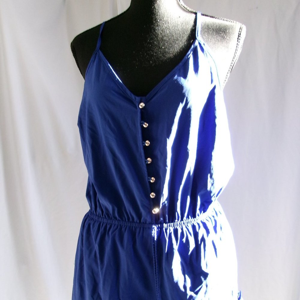 Papaya blue romper size large